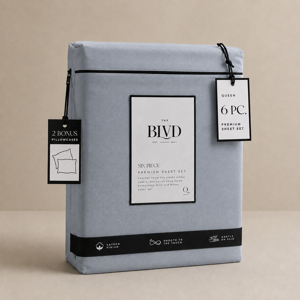 Sábanas Modal Blend Premium – Set de 6 Piezas