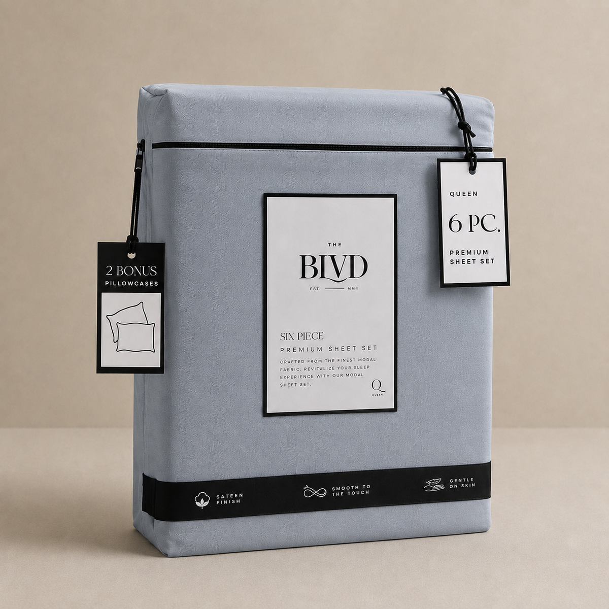 Sábanas Modal Blend Premium – Set de 6 Piezas