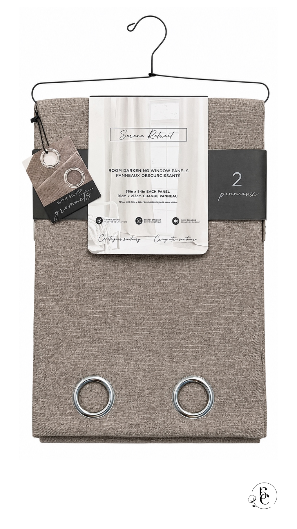Cortina Charlene Blackout – Set de 2 Piezas