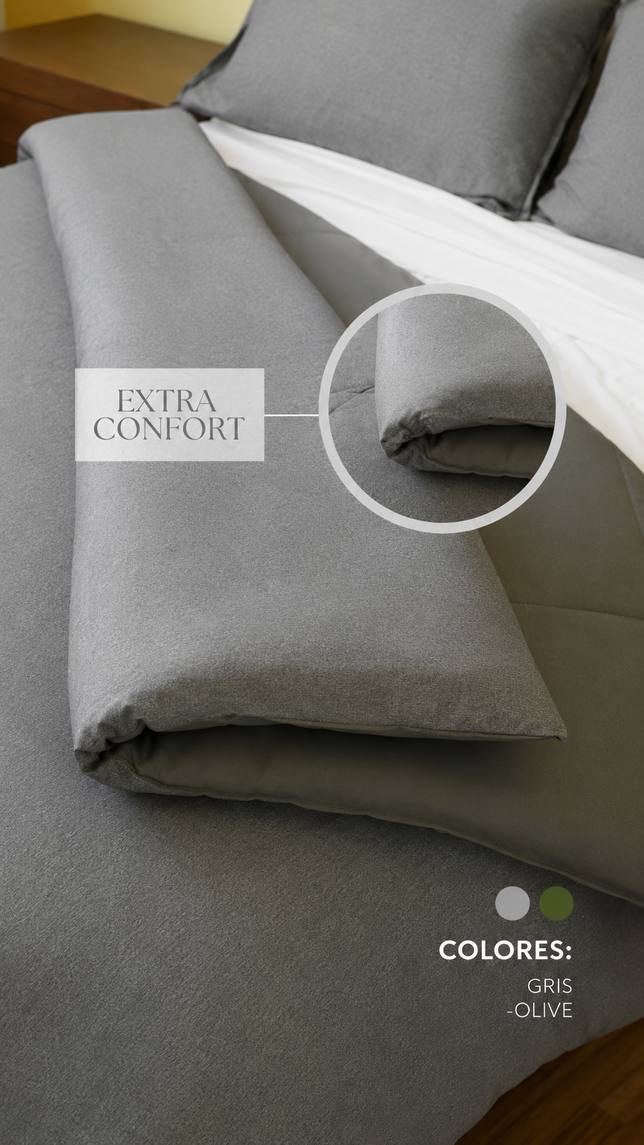 Edredón Solei Cashmere – Set Premium de 3 Piezas