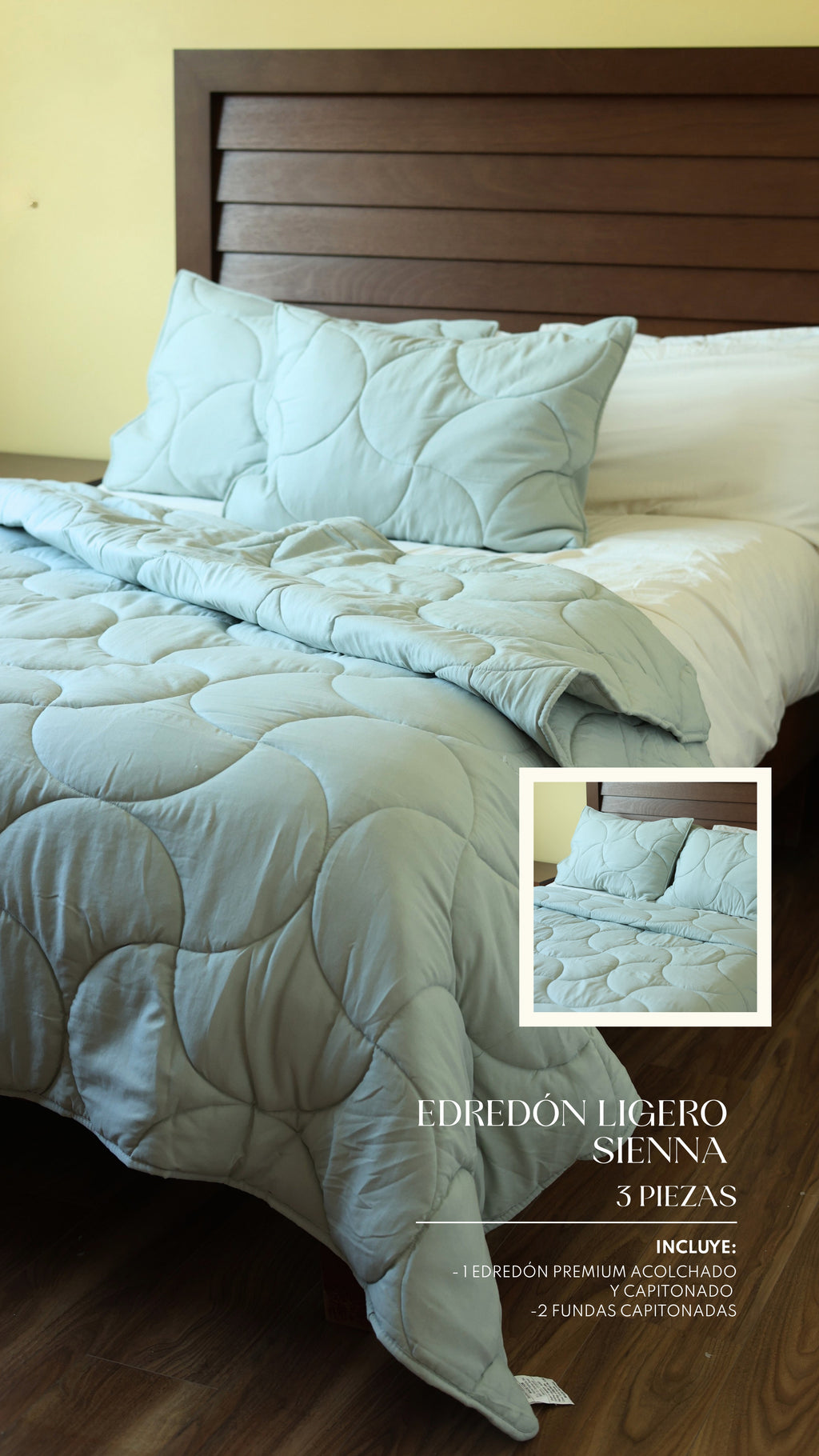 Edredón Ligero Sienna – Set Premium de 3 Piezas