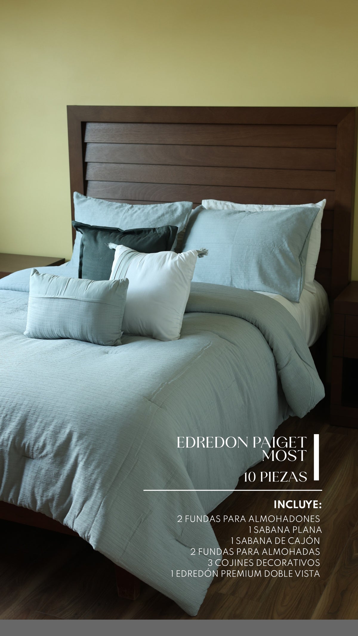 Edredón Paiget – Set Premium de 10 Piezas