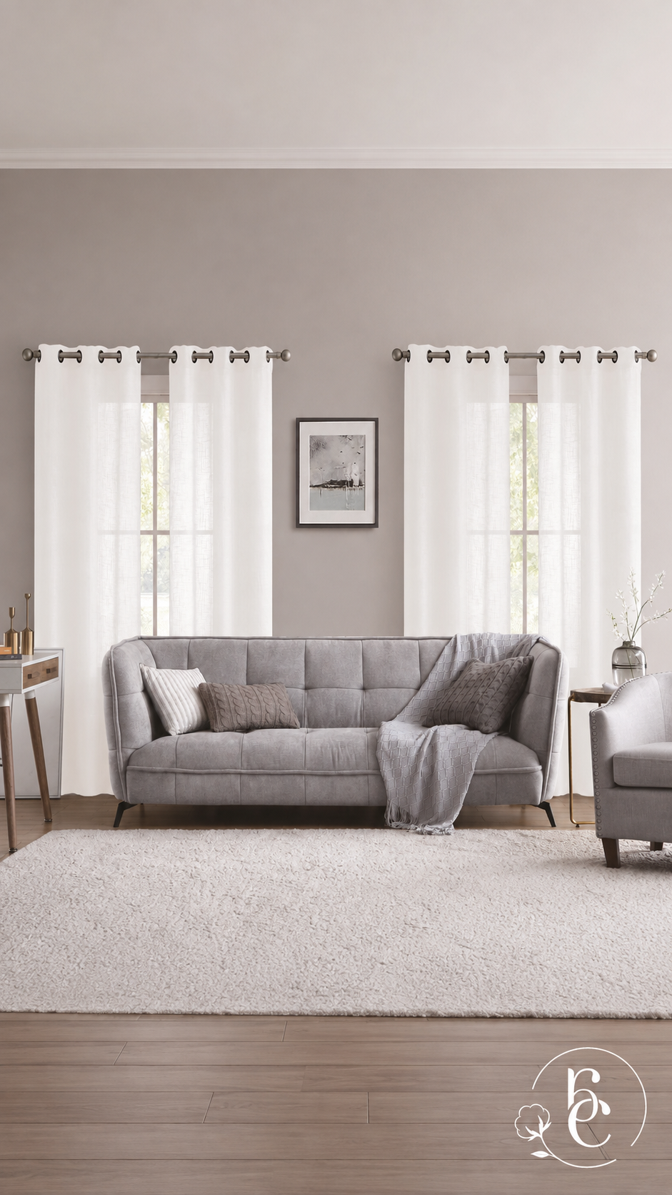 Cortina Trey Lino – Set Premium de 4 Piezas