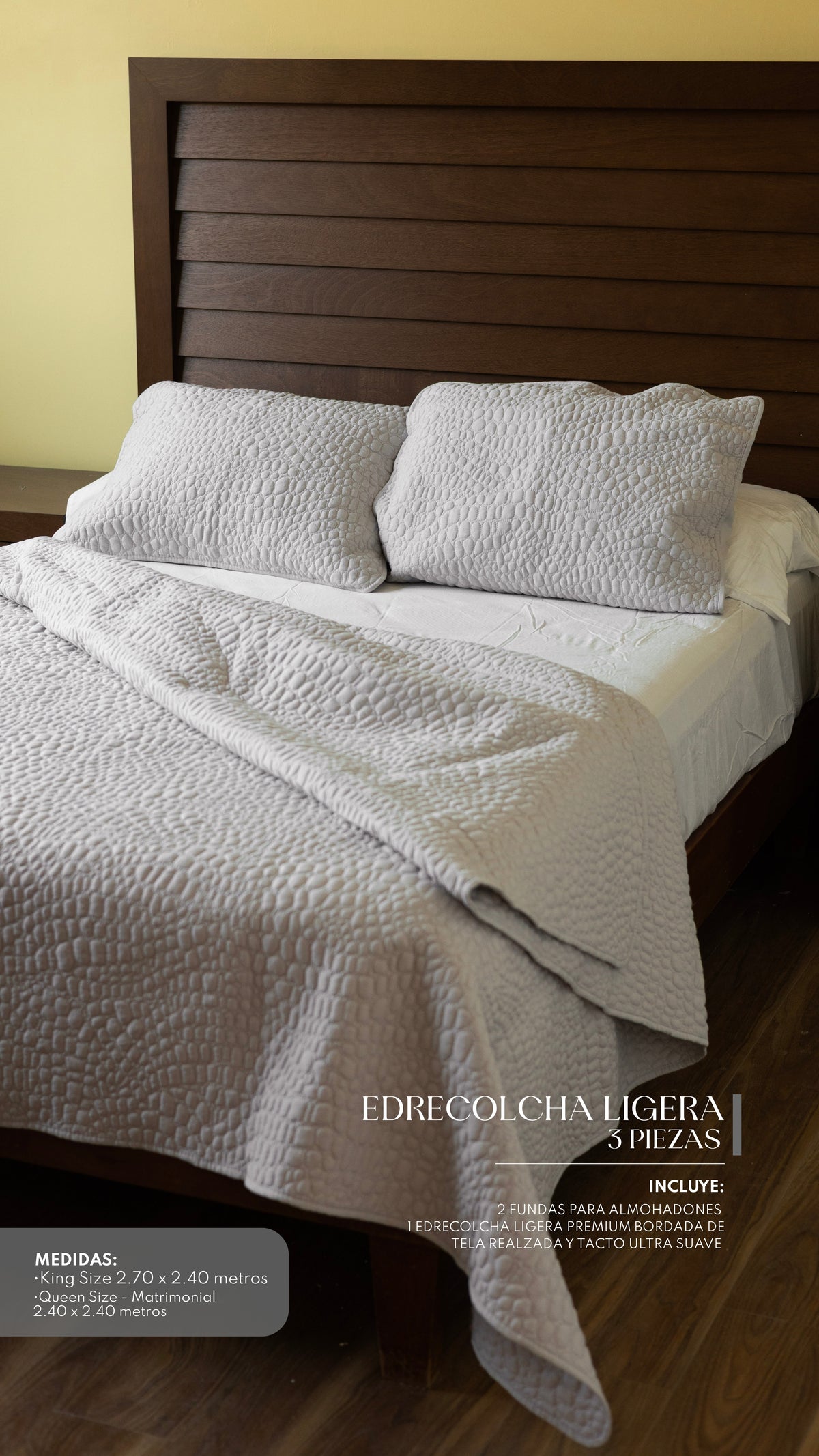 Edrecolcha Travis – Set Premium de 3 Piezas