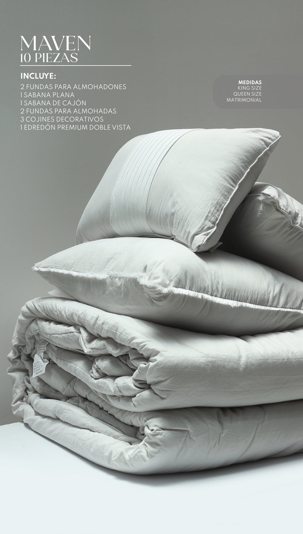 Edredón Premium Maven - Set de 10 Piezas