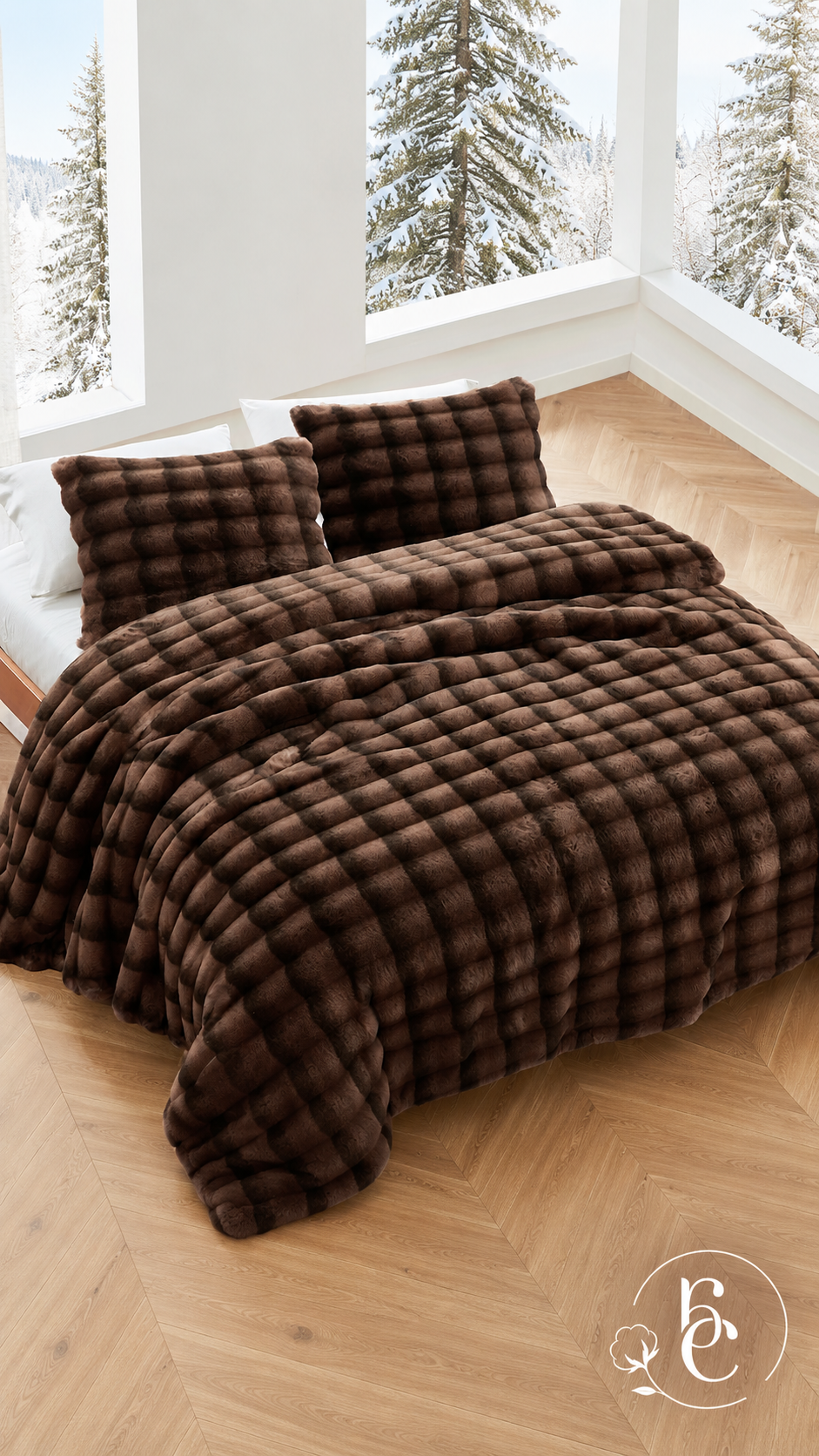 Edredón Denver Pelo Alto Mink Premium – Set de 3 Piezas