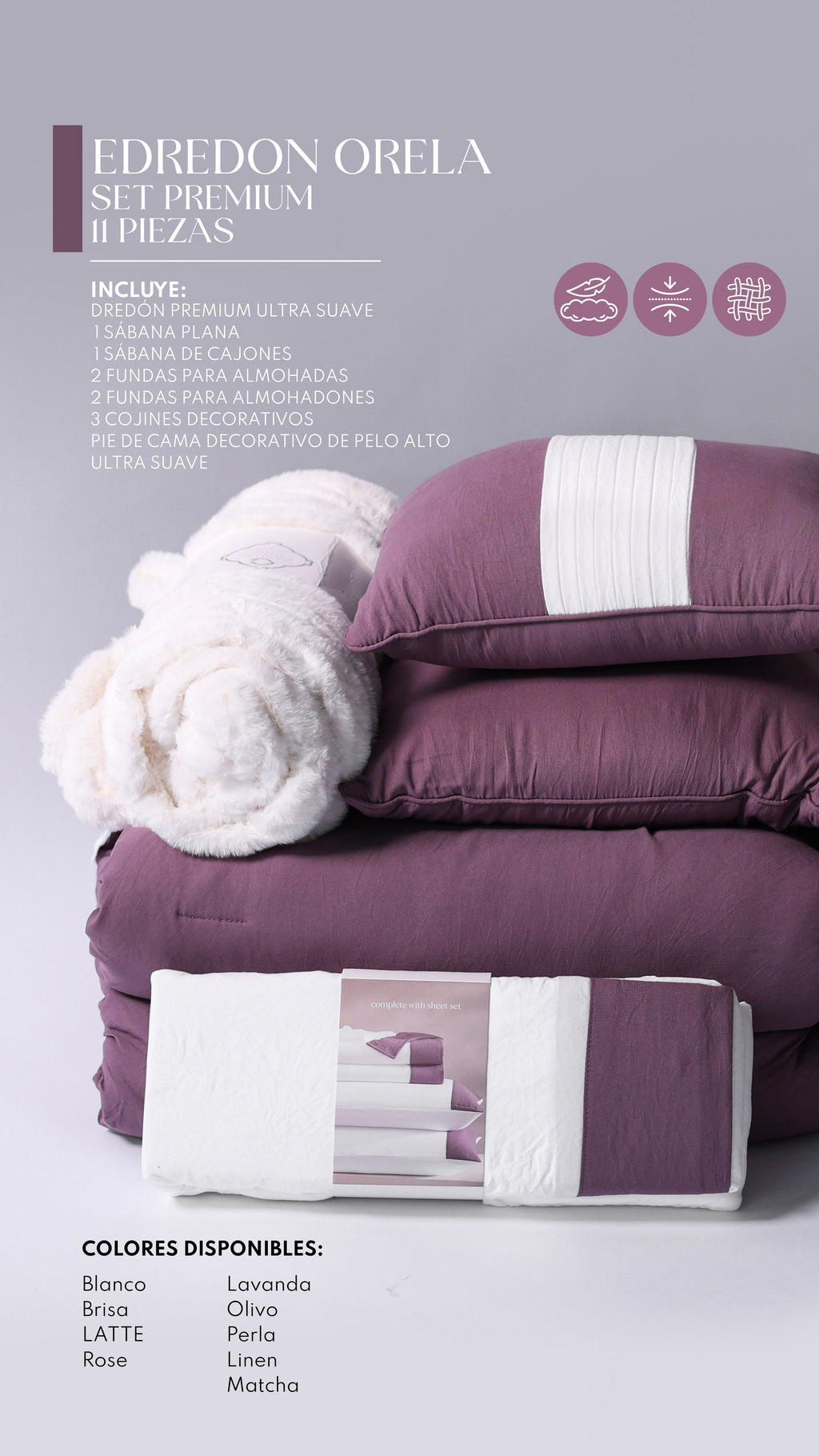 Edredón Orela – Set Premium de 11 Piezas