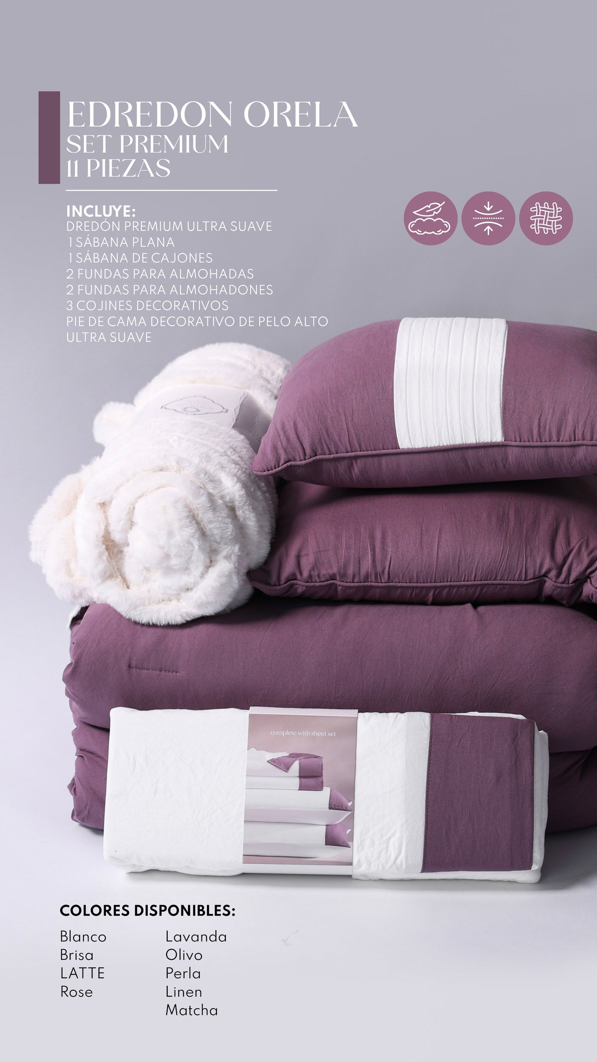 Edredón Orela – Set Premium de 11 Piezas
