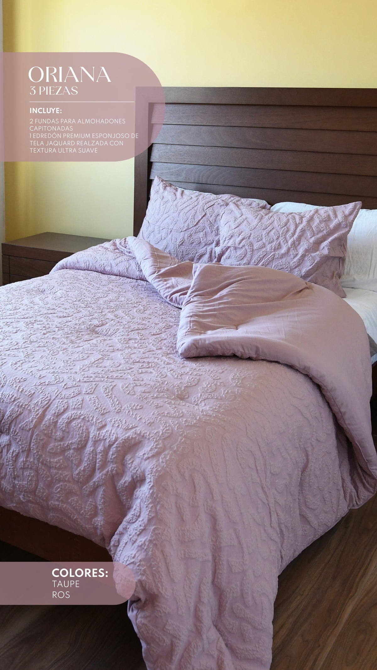 Edredón Oriana – Set Premium de 3 Piezas