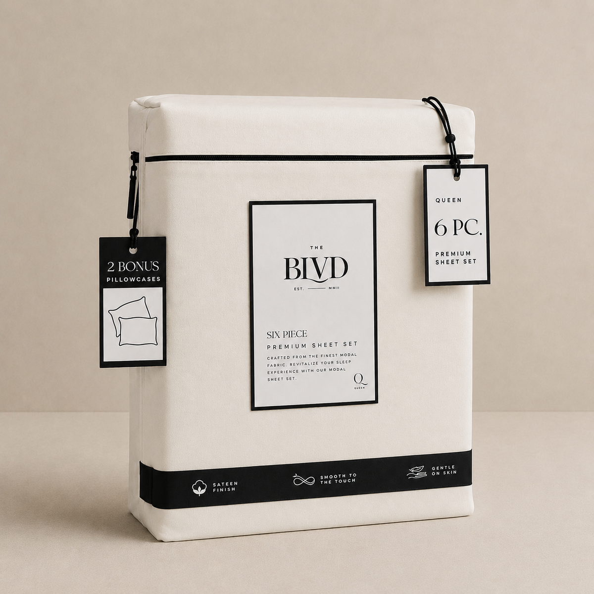 Sábanas Modal Blend Premium – Set de 6 Piezas
