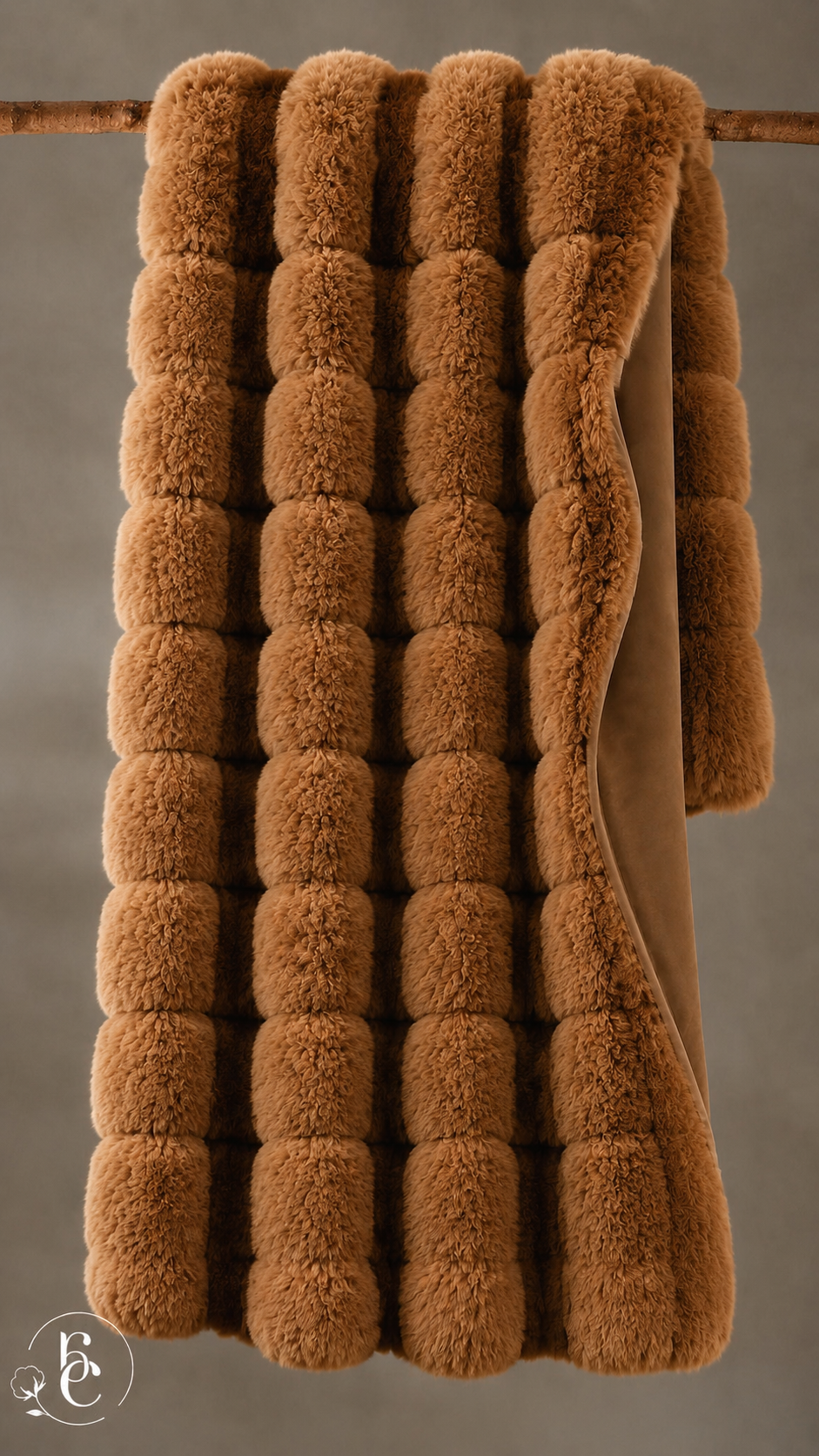 Manta Decorativa Luxury Pelo Alto Tipo Conejo