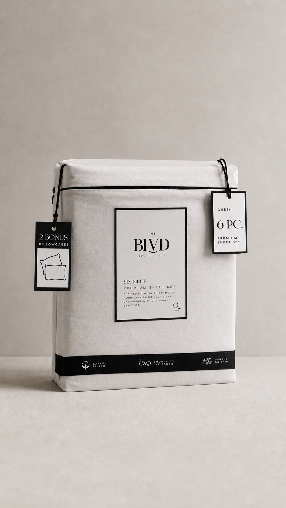 Sábanas Modal Blend Premium – Set de 6 Piezas