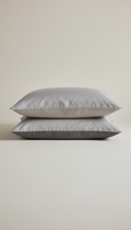 Fundas de almohada percal Vintage Silver