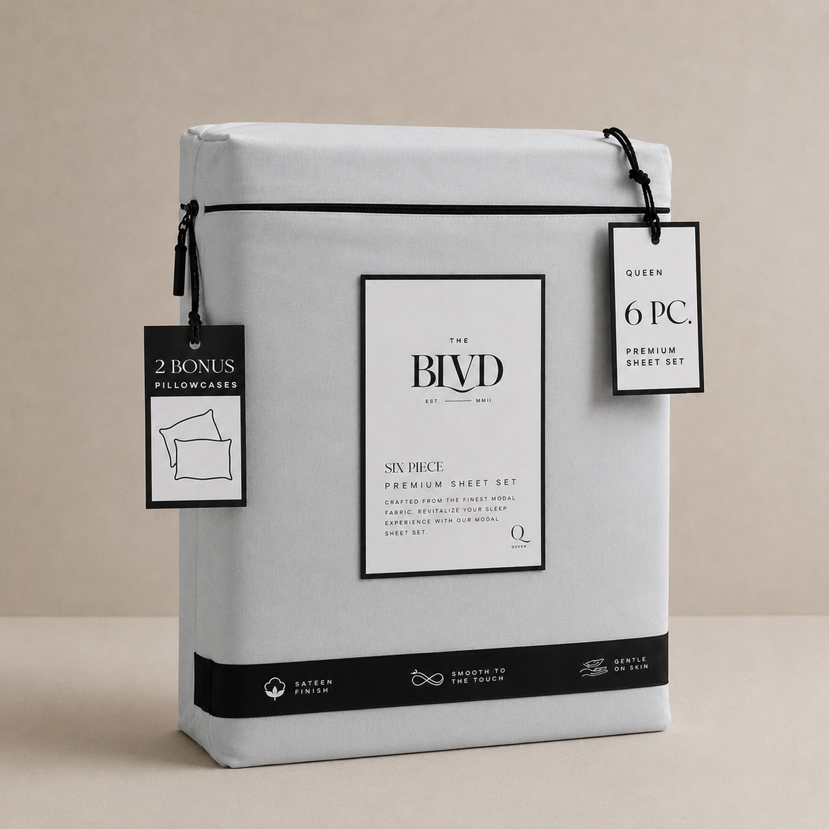 Sábanas Modal Blend Premium – Set de 6 Piezas