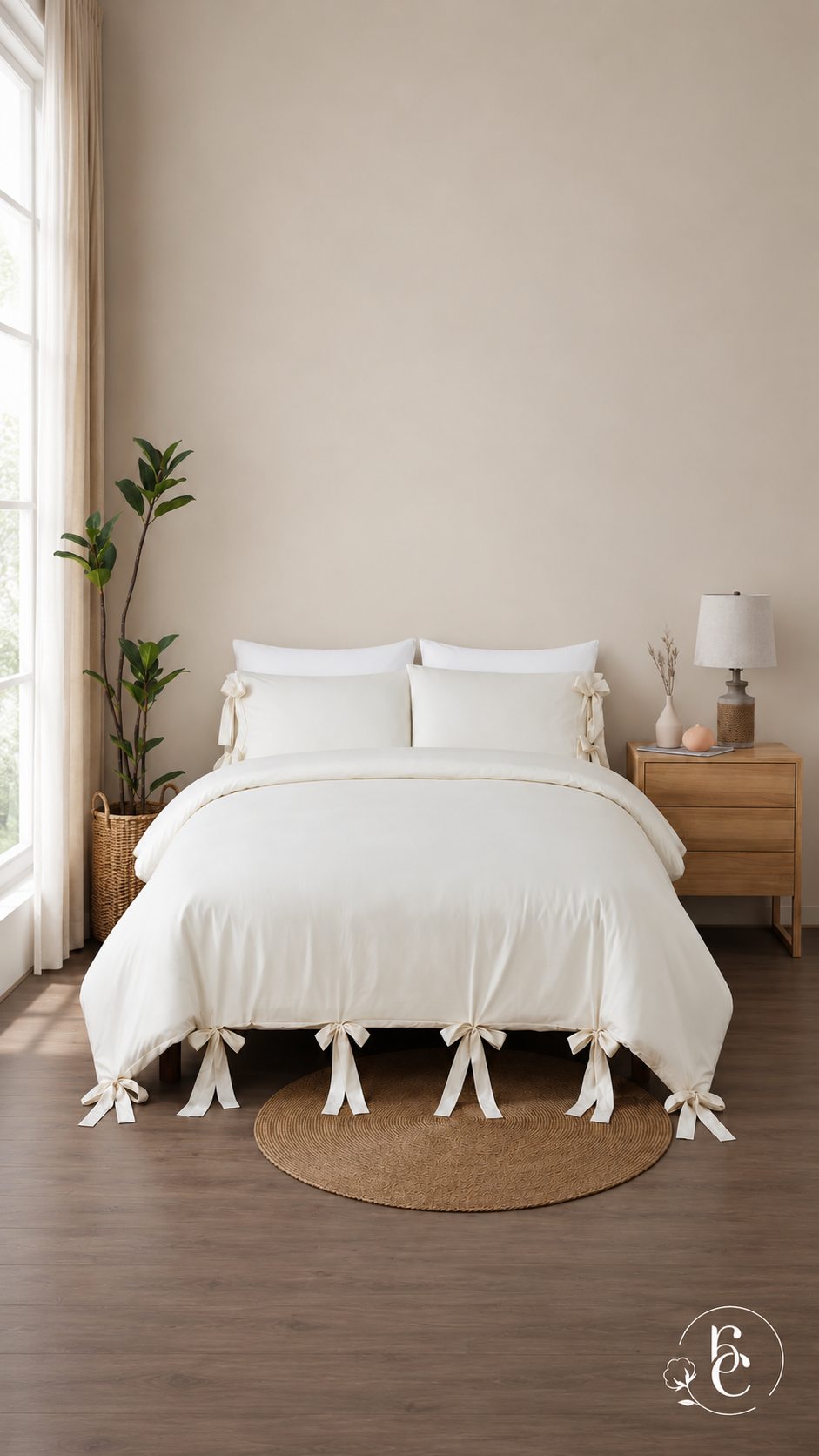 Funda de Duvet Shiloh Cream – Set de 3 piezas