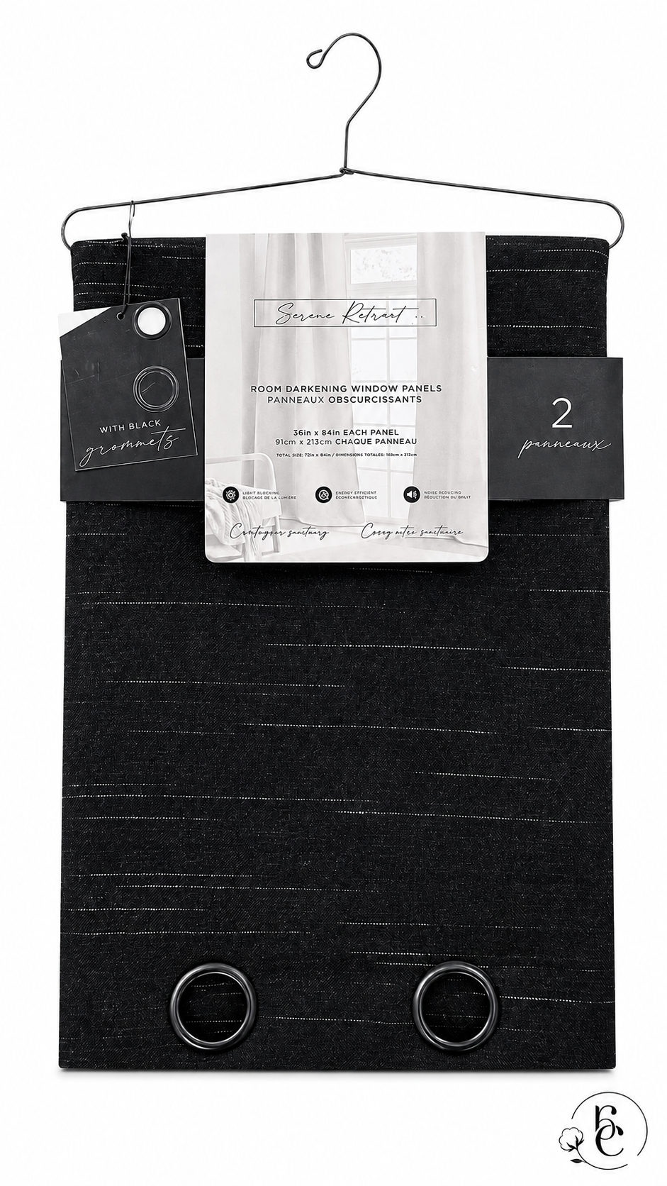 Cortina Charlene Blackout – Set de 2 Piezas