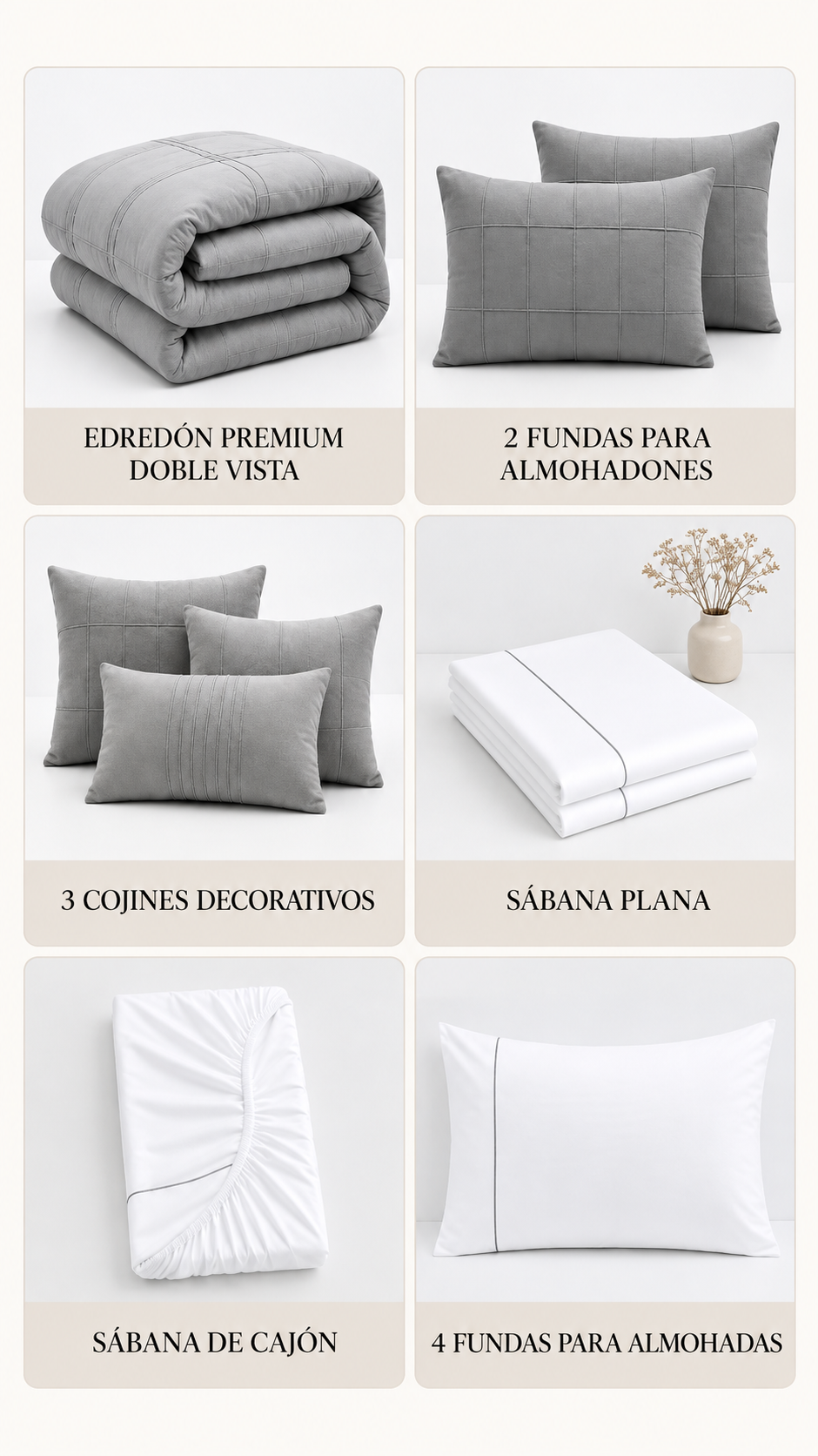 Edredón Tris – Set Premium de 12 Piezas