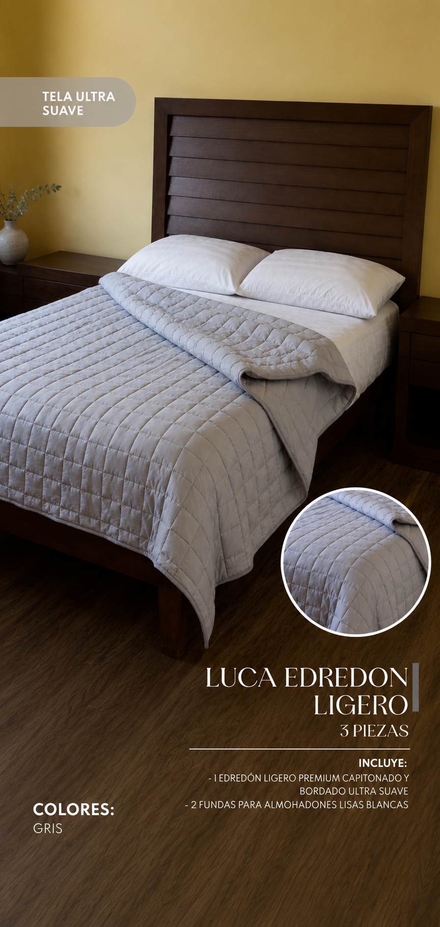 Edrecolcha Luca – Set Premium de 3 Piezas