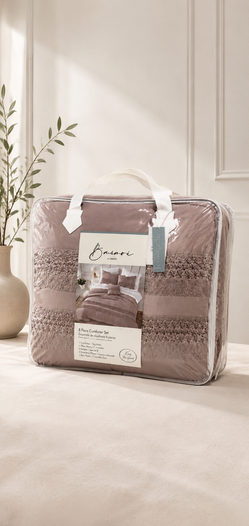 Edredón Bacari – Set Premium de 8 Piezas