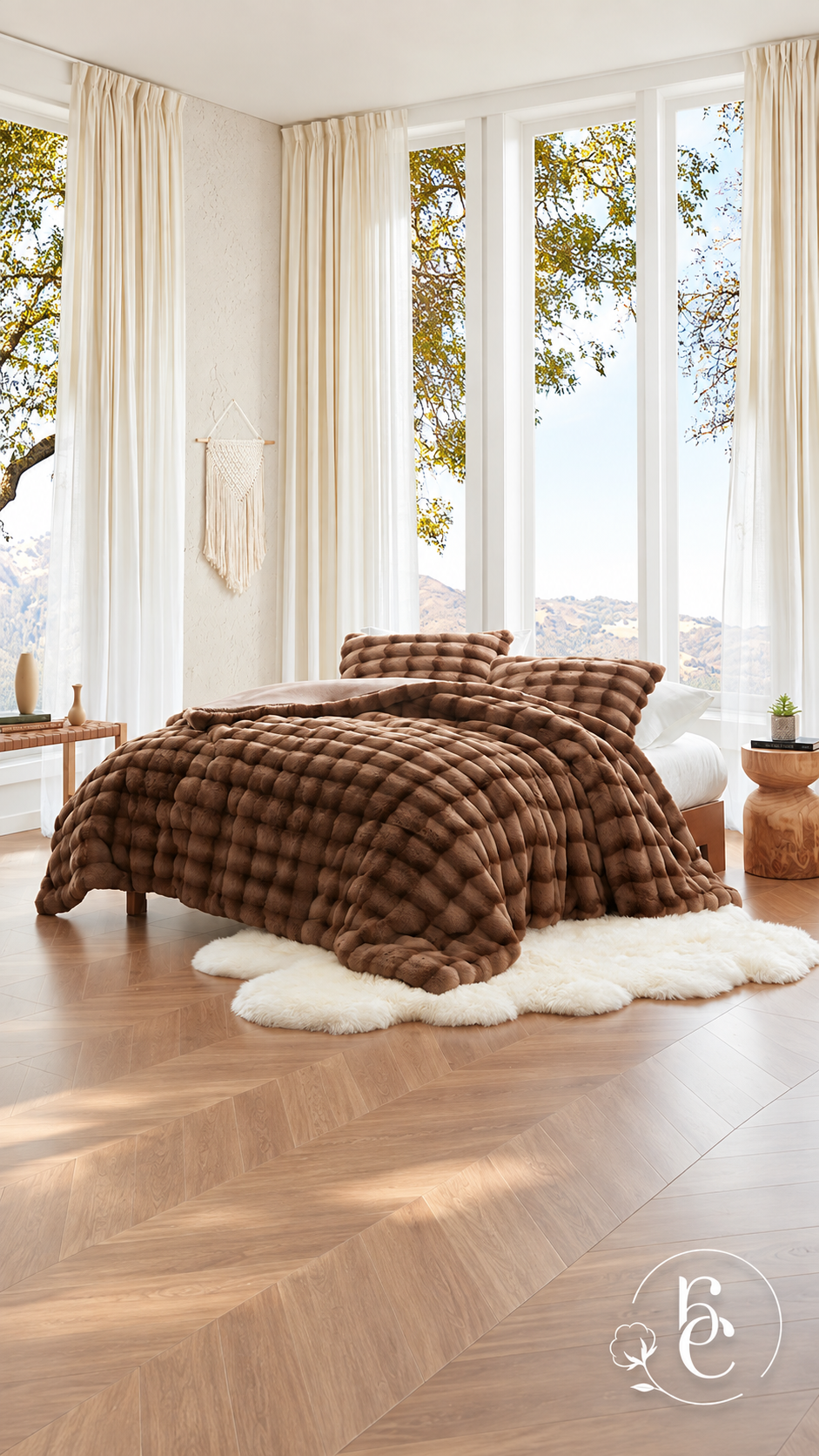 Edredón Denver Pelo Alto Mink Premium – Set de 3 Piezas