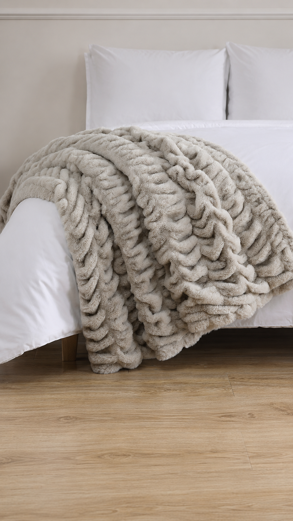 Pie de Cama Lapin – Textura Ultra Suave / Manta Decorativa