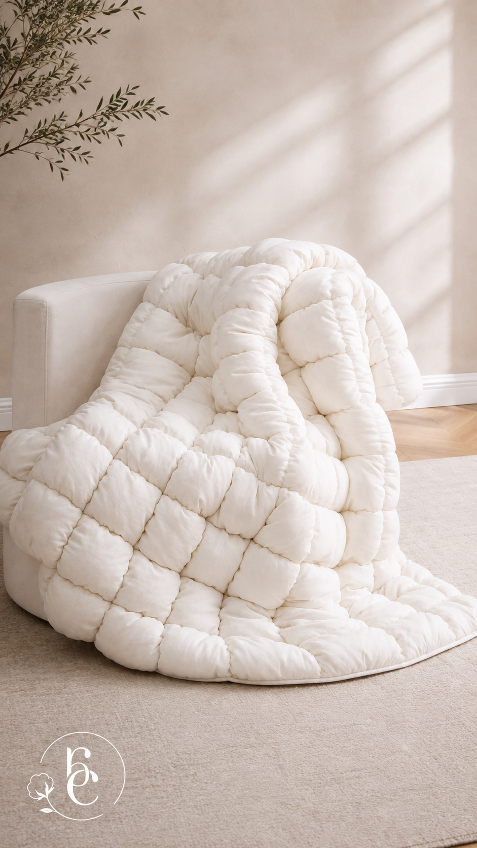 Pie de Cama Puffy – Ultra Acolchado y Capitonado