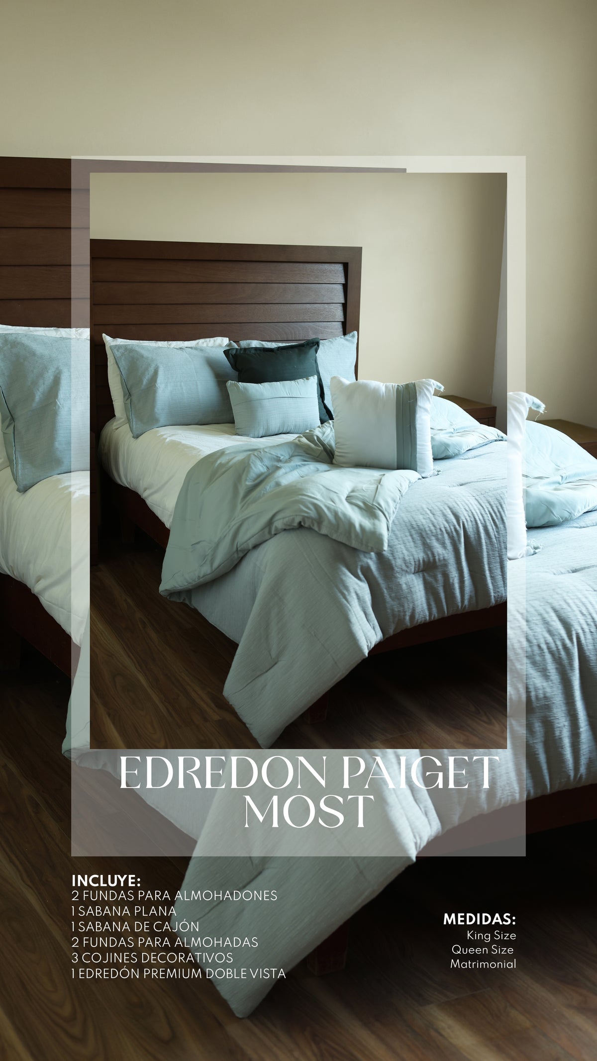 Edredón Paiget – Set Premium de 10 Piezas