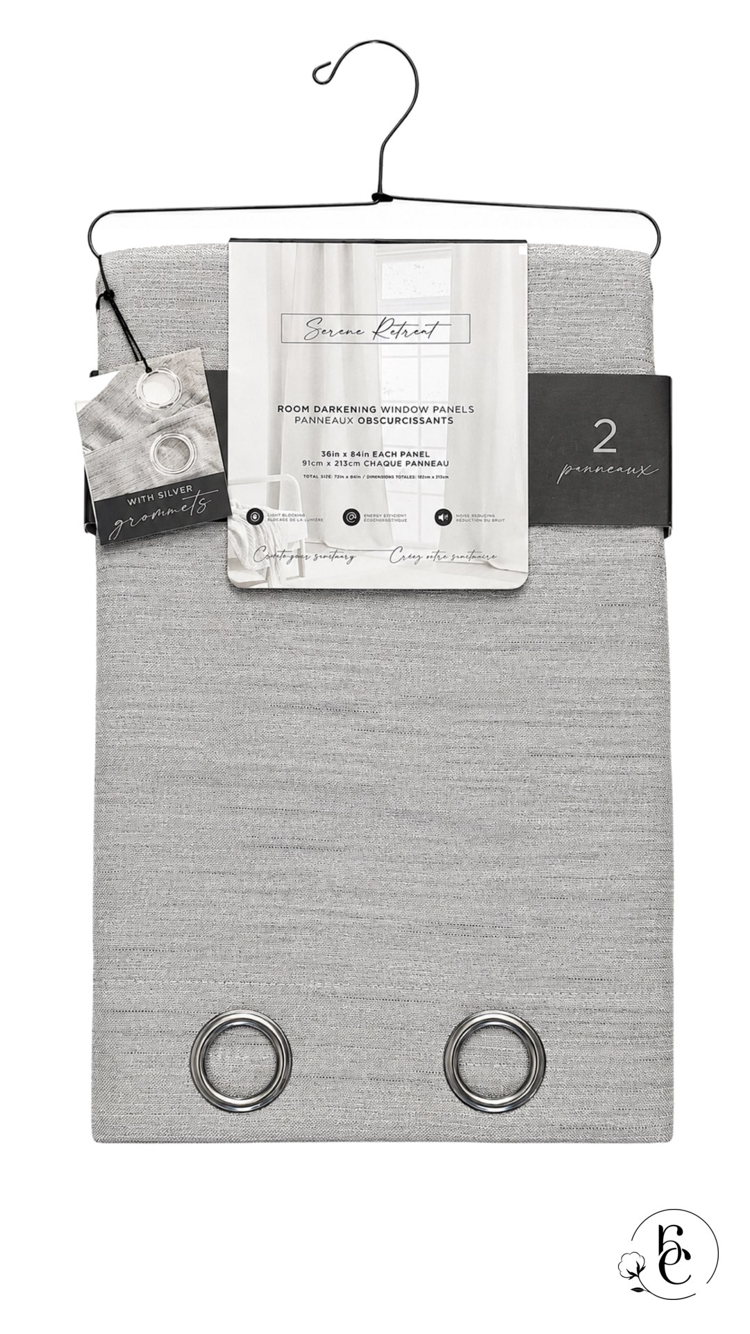 Cortina Charlene Blackout – Set de 2 Piezas