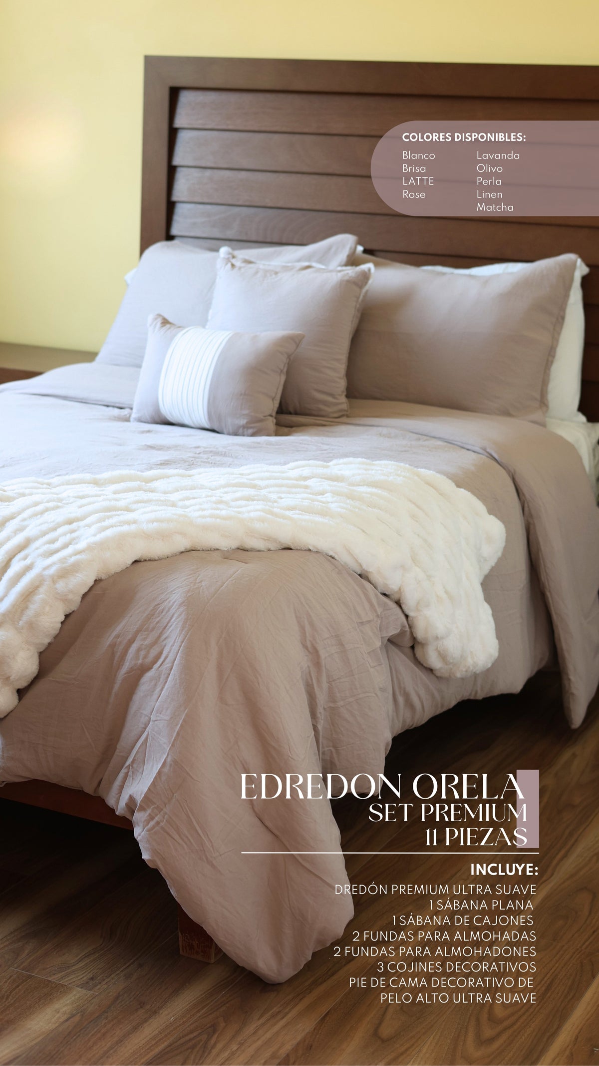 Edredón Orela – Set Premium de 11 Piezas