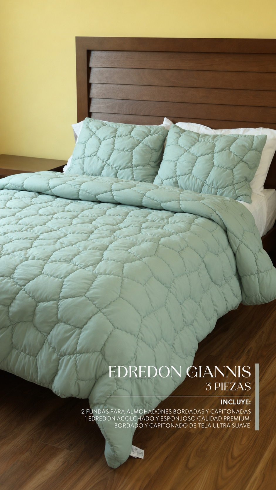 Edredón Giannis – Set Premium de 3 Piezas