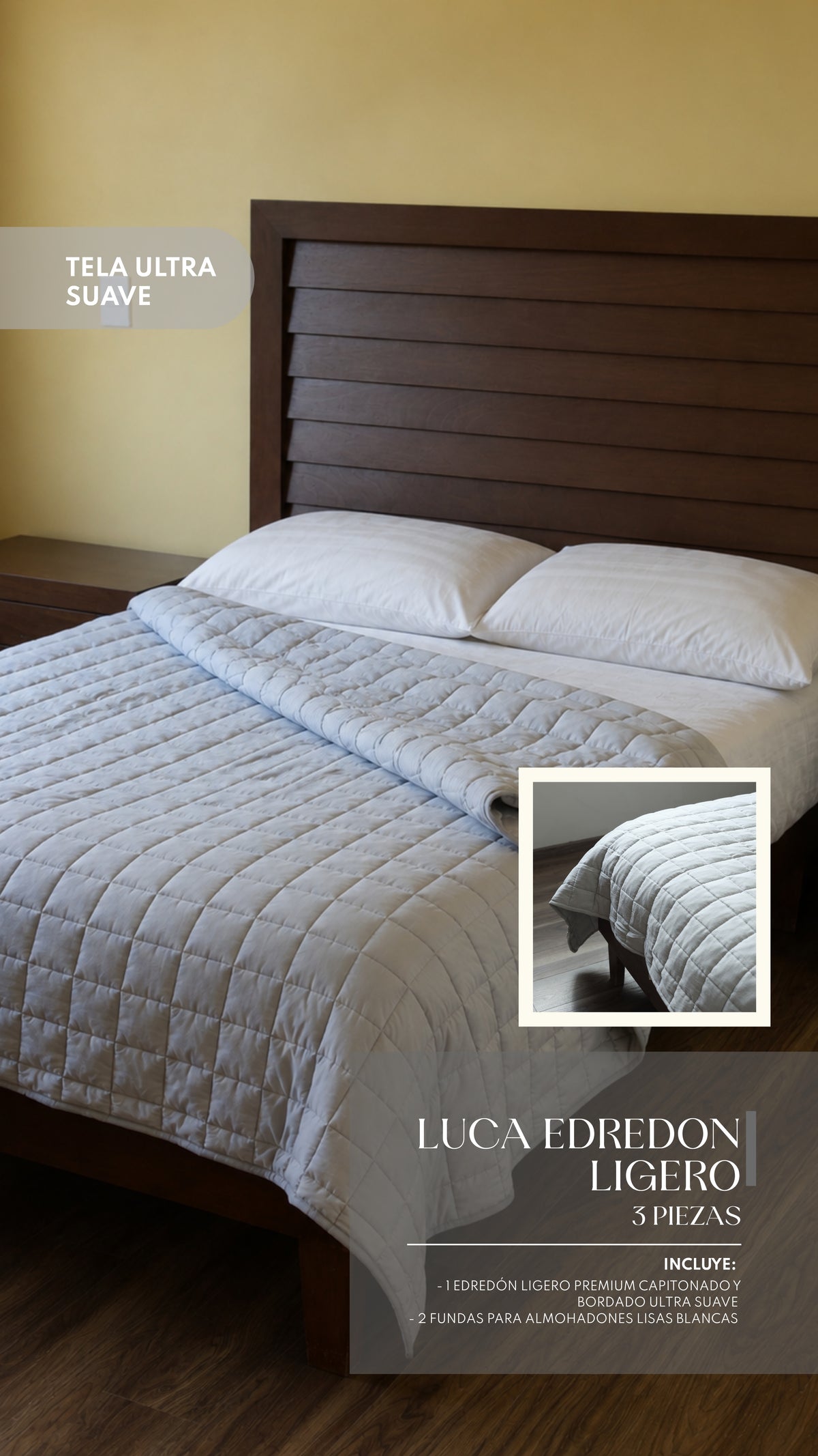 Edrecolcha Luca – Set Premium de 3 Piezas