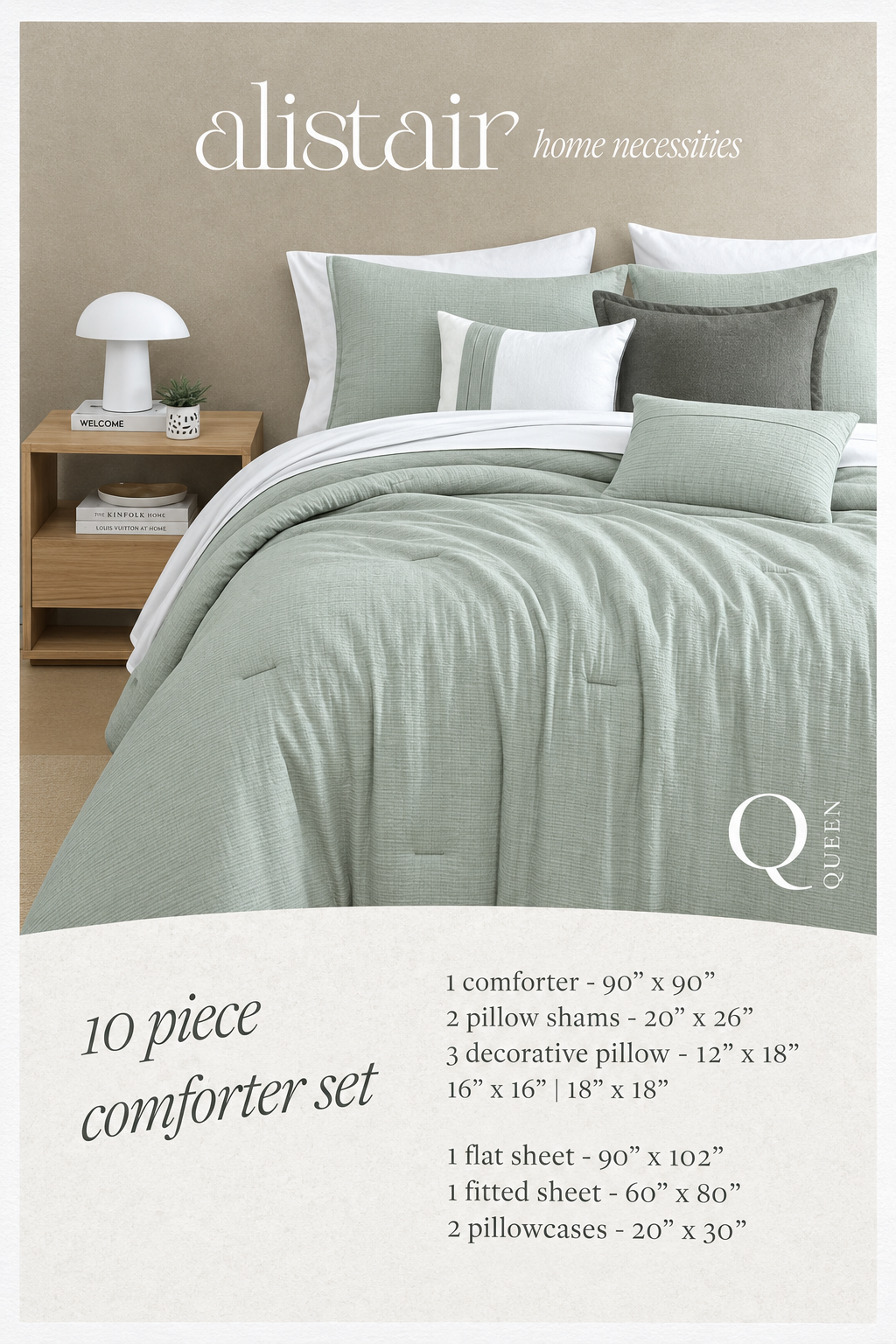 Edredón Paiget – Set Premium de 10 Piezas