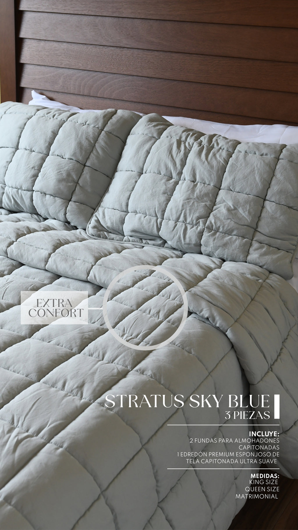 Edredón Stratus – Set Premium de 3 Piezas