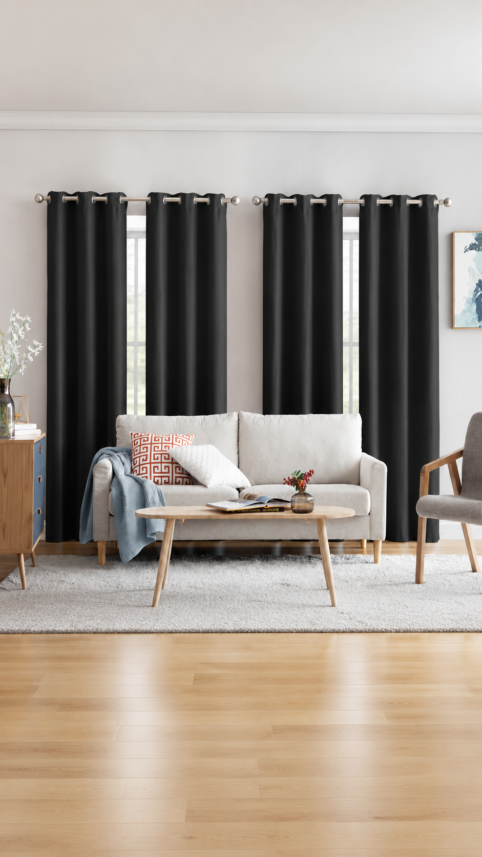 Cortina Cherice Blackout – Set de 4 Piezas