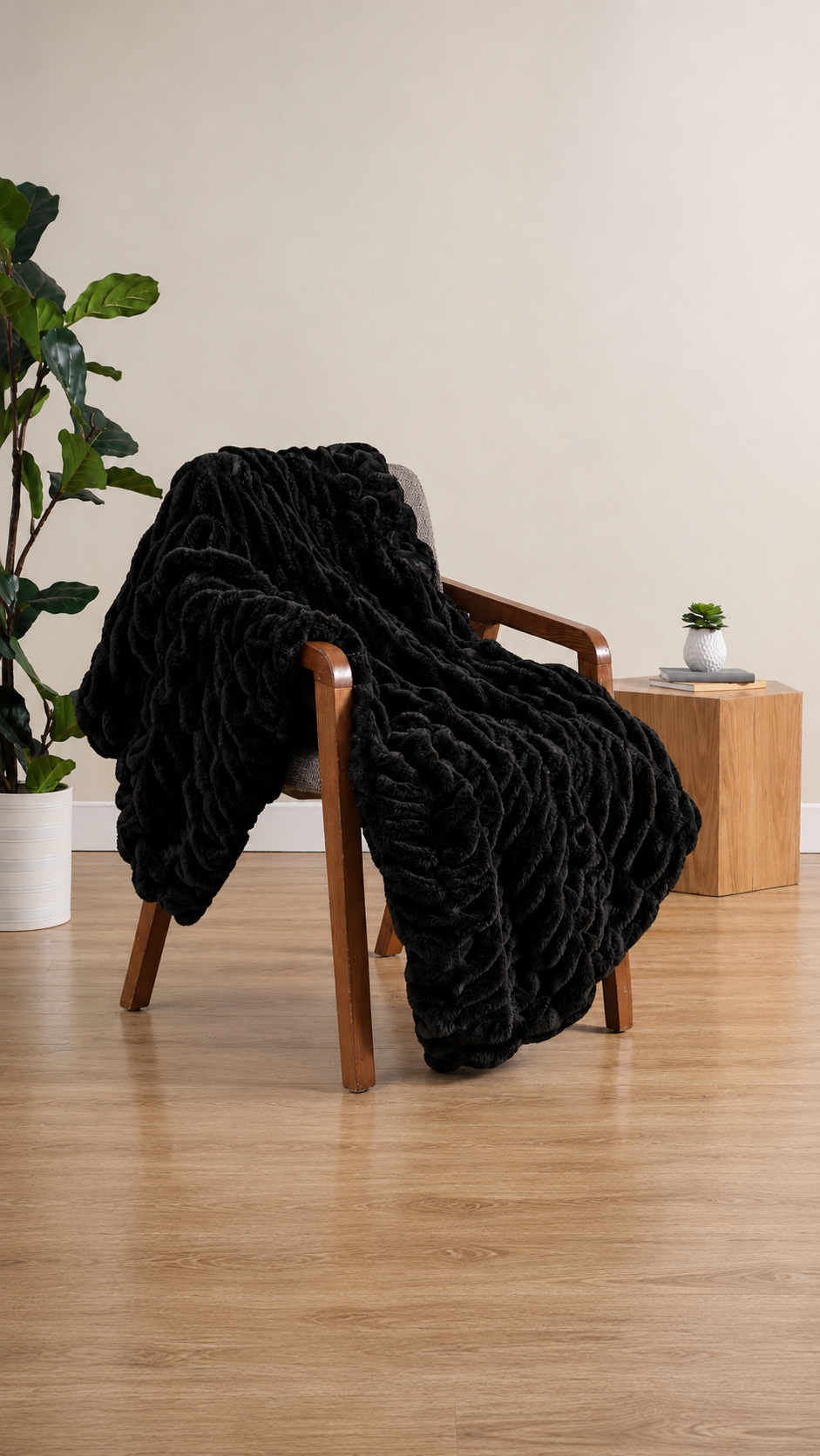 Pie de Cama Lapin – Textura Ultra Suave / Manta Decorativa