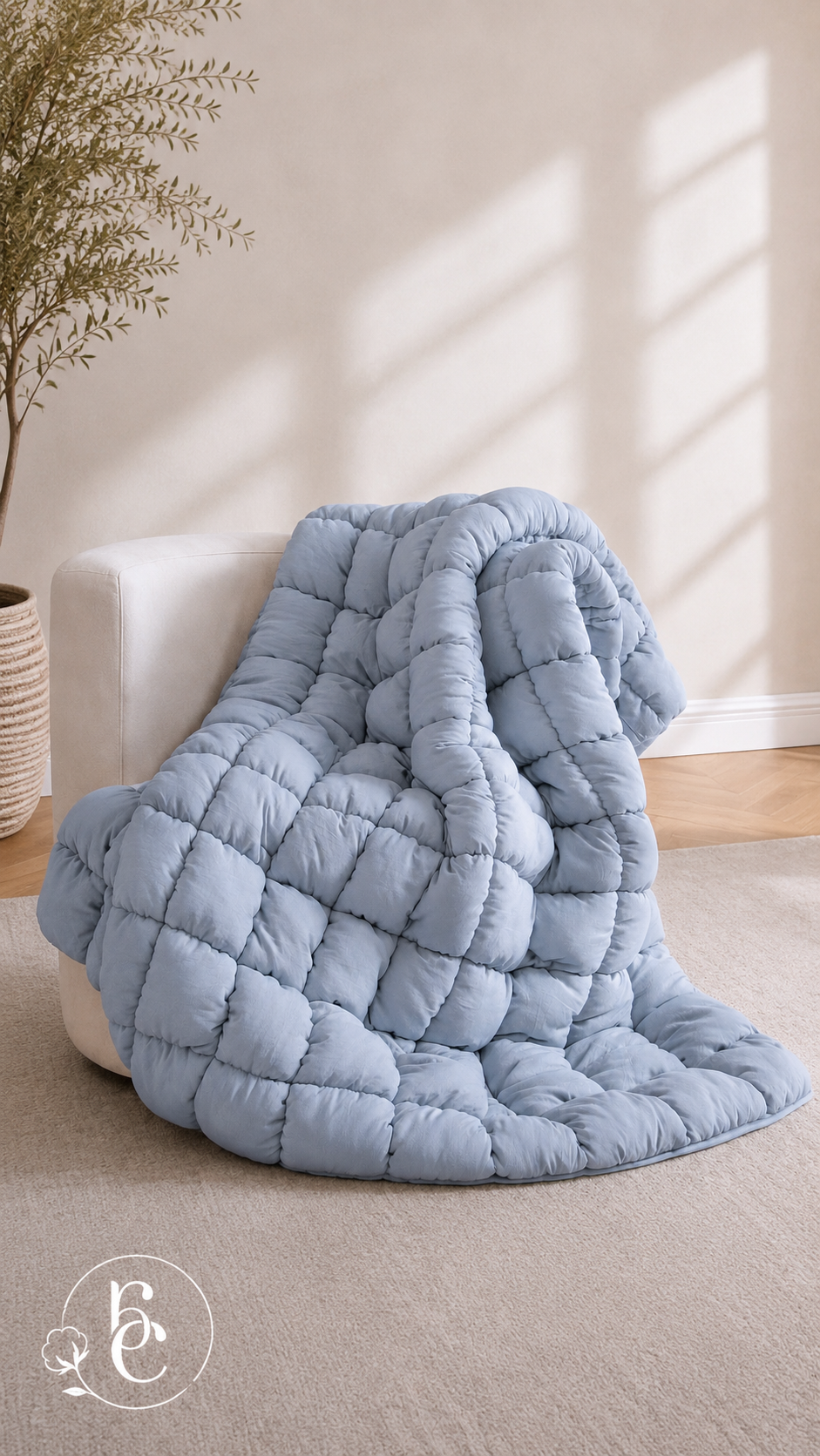 Pie de Cama Puffy – Ultra Acolchado y Capitonado