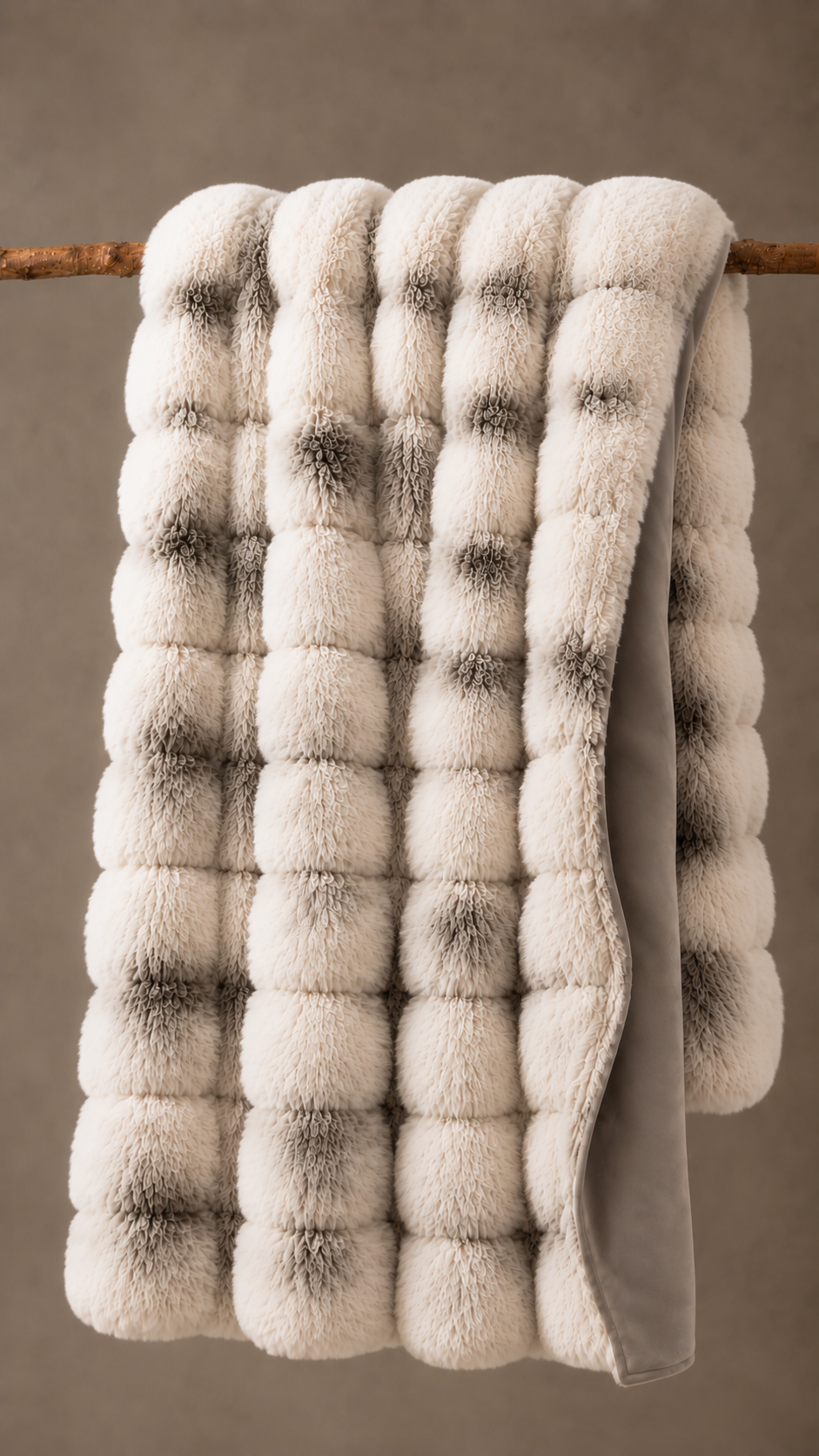 Manta Decorativa Luxury Pelo Alto Tipo Conejo