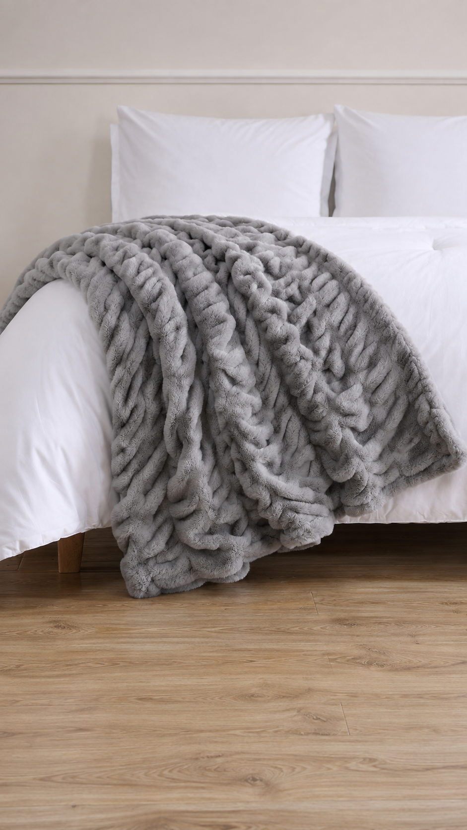 Pie de Cama Lapin – Textura Ultra Suave / Manta Decorativa