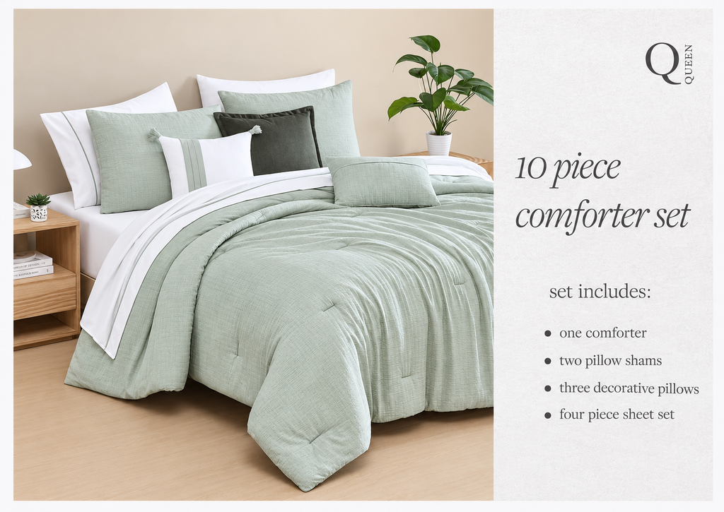 Edredón Paiget – Set Premium de 10 Piezas