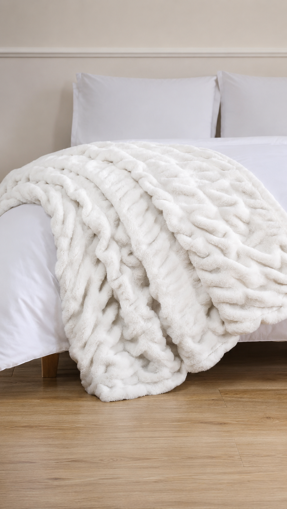 Pie de Cama Lapin – Textura Ultra Suave / Manta Decorativa