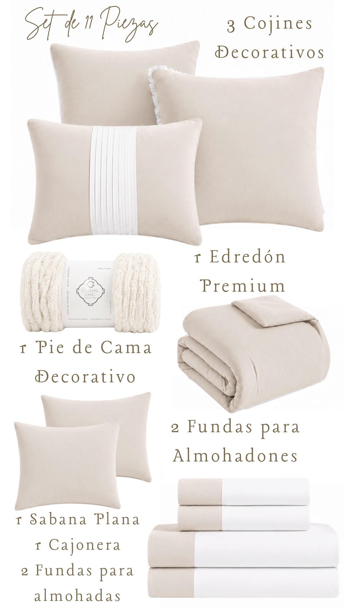 Edredón Orela – Set Premium de 11 Piezas