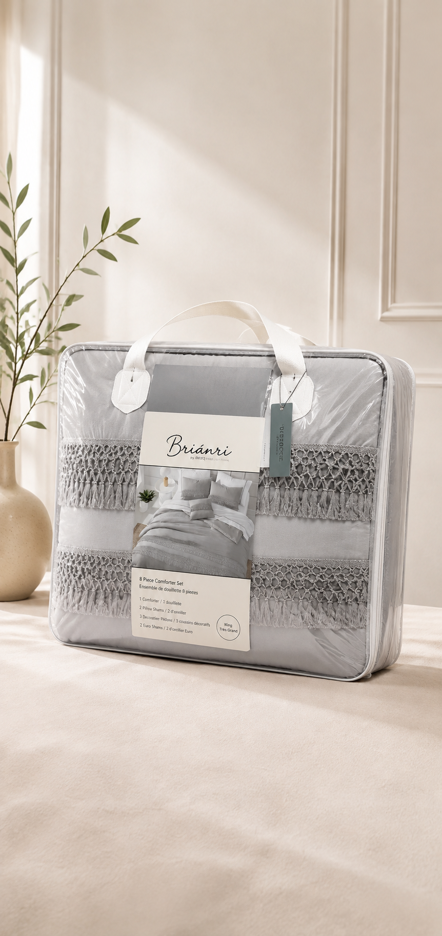 Edredón Bacari – Set Premium de 8 Piezas