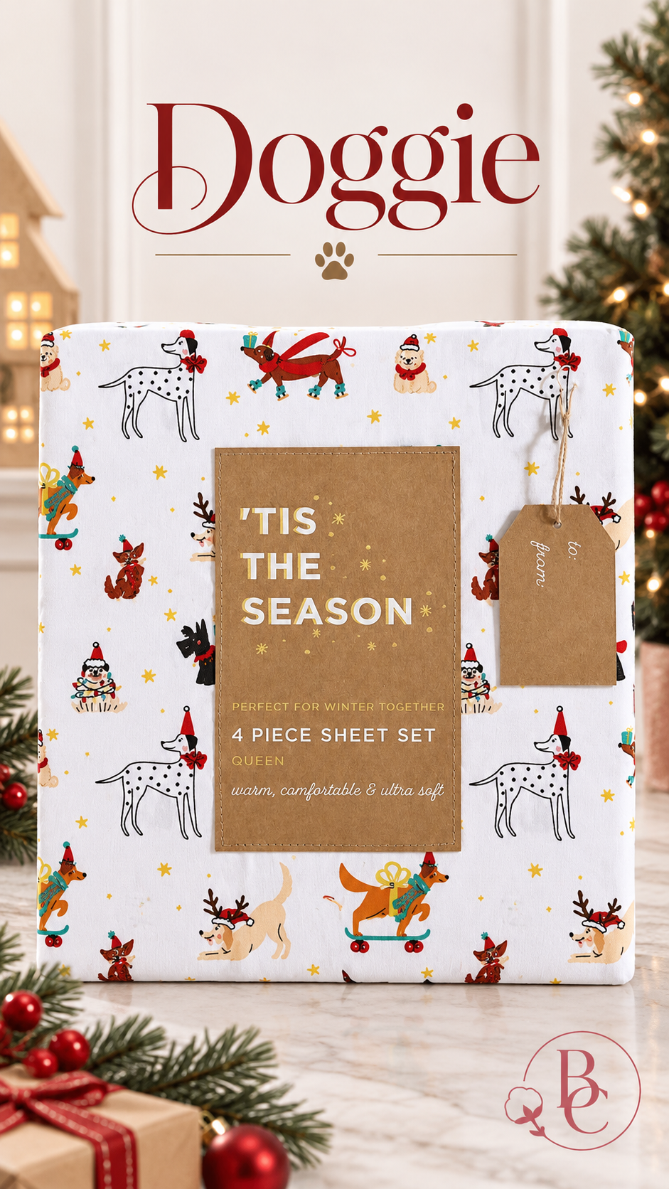 Sábanas Navideñas Ultra Soft – Set de 3 y 4 Piezas