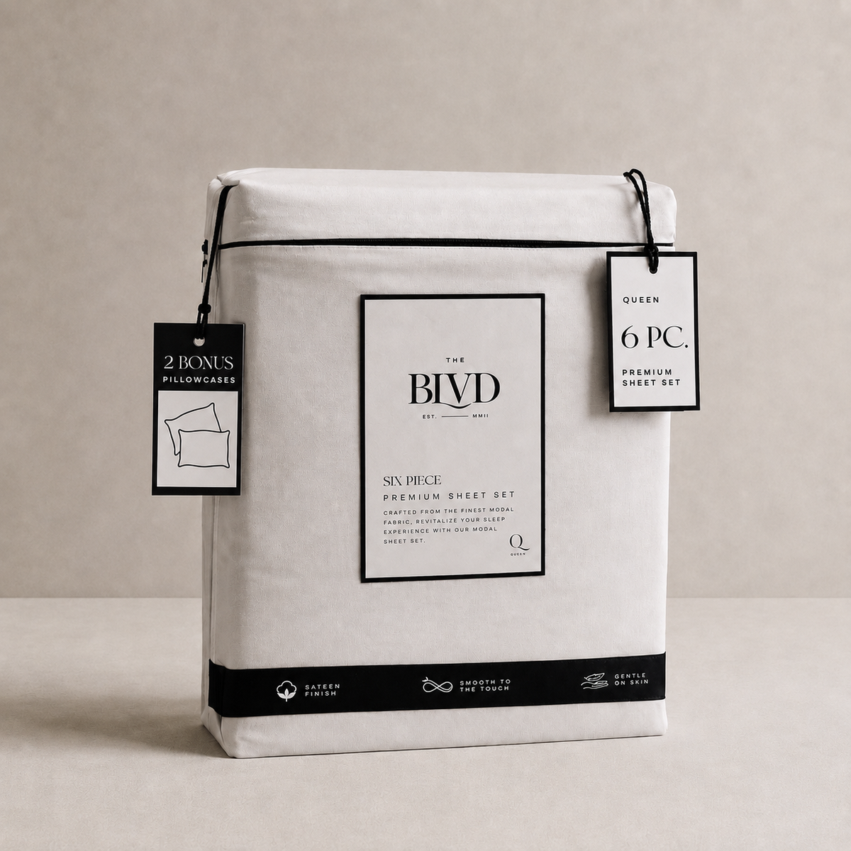 Sábanas Modal Blend Premium – Set de 6 Piezas