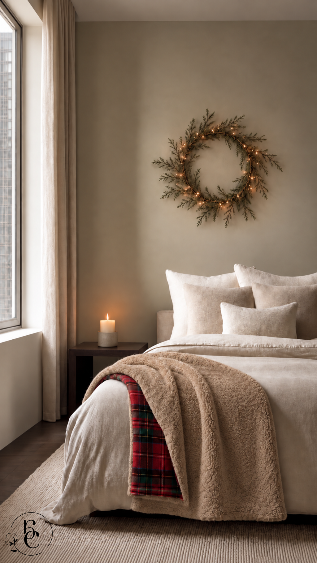 Pie de Cama Creek – Manta Decorativa Premium Doble Vista Pelo Alto Mink