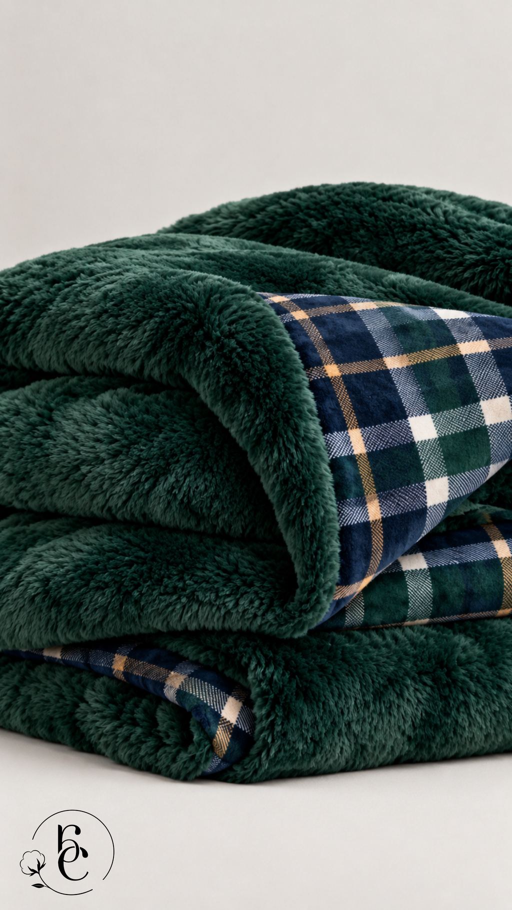 Pie de Cama Creek – Manta Decorativa Premium Doble Vista Pelo Alto Mink