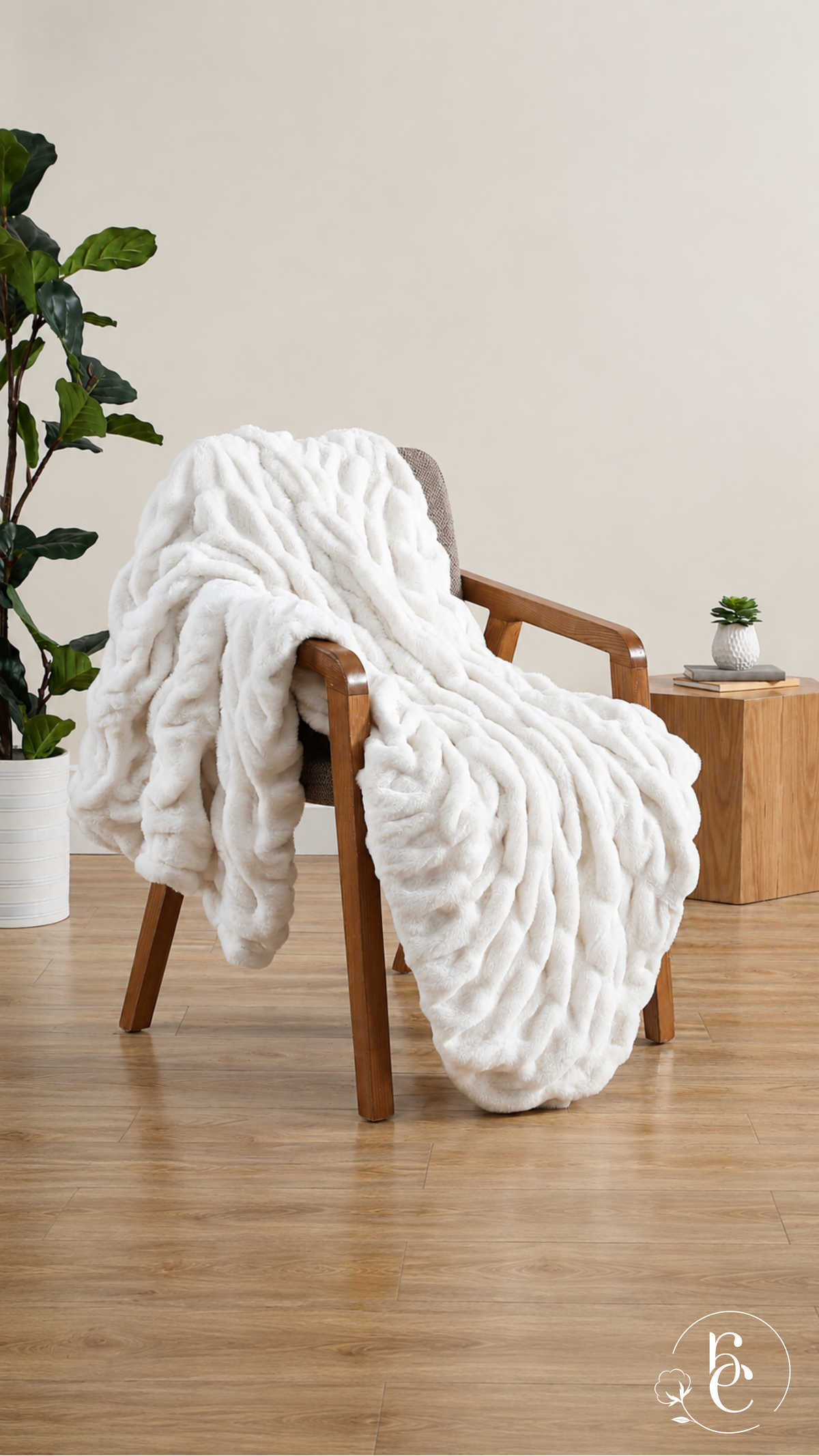 Pie de Cama Lapin – Textura Ultra Suave / Manta Decorativa