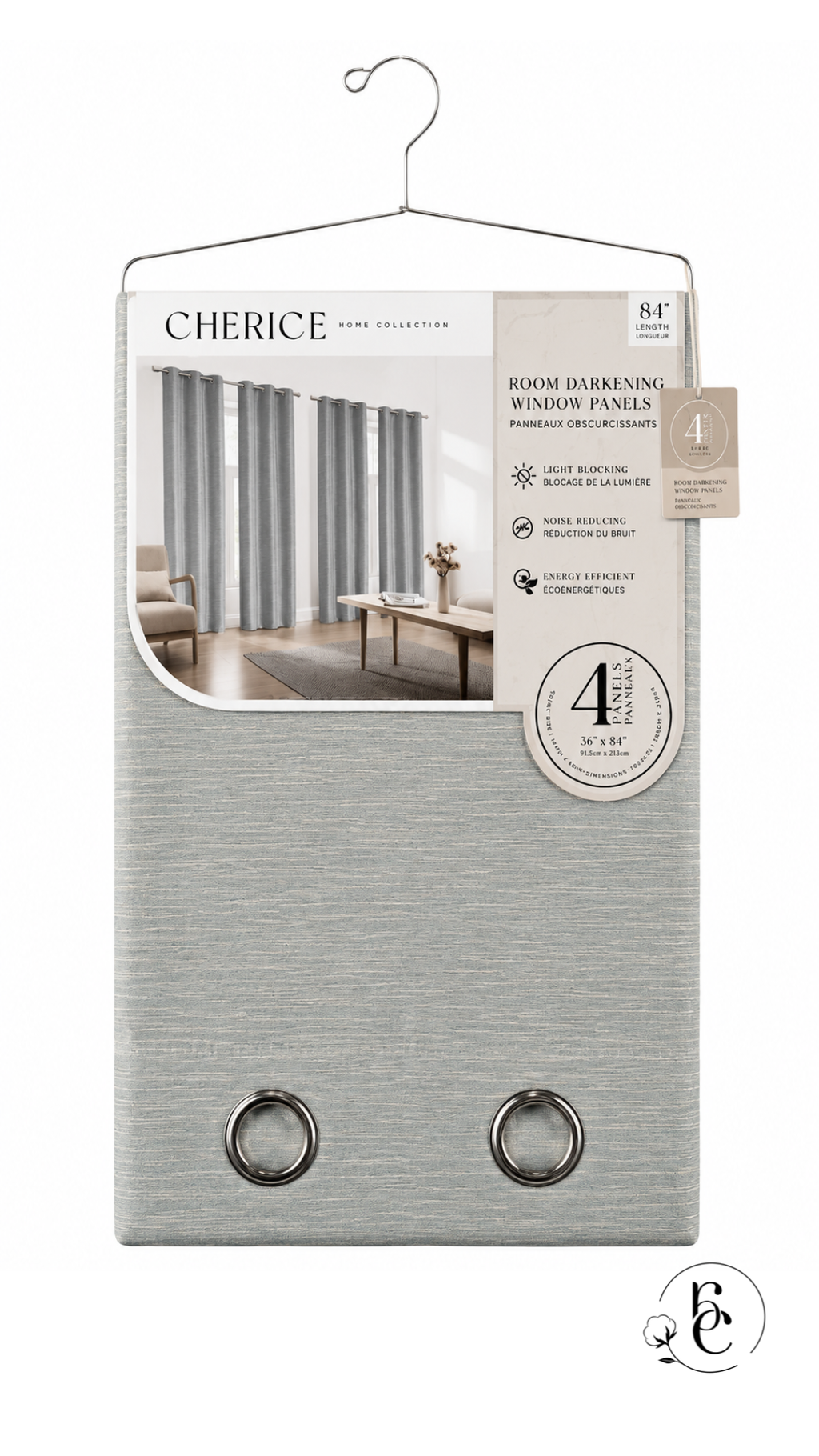 Cortina Cherice Blackout – Set de 4 Piezas