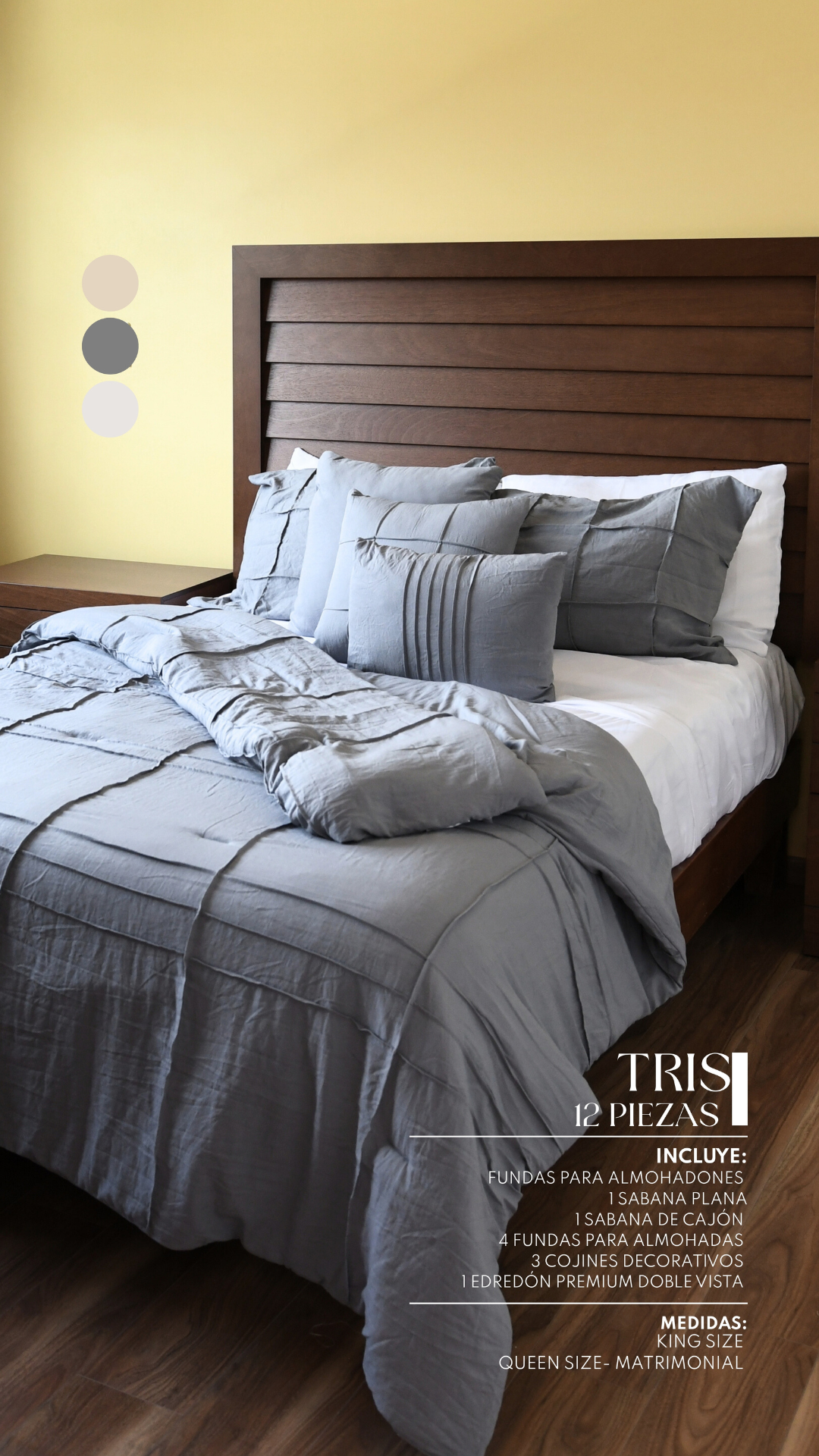 Edredón Tris – Set Premium de 12 Piezas