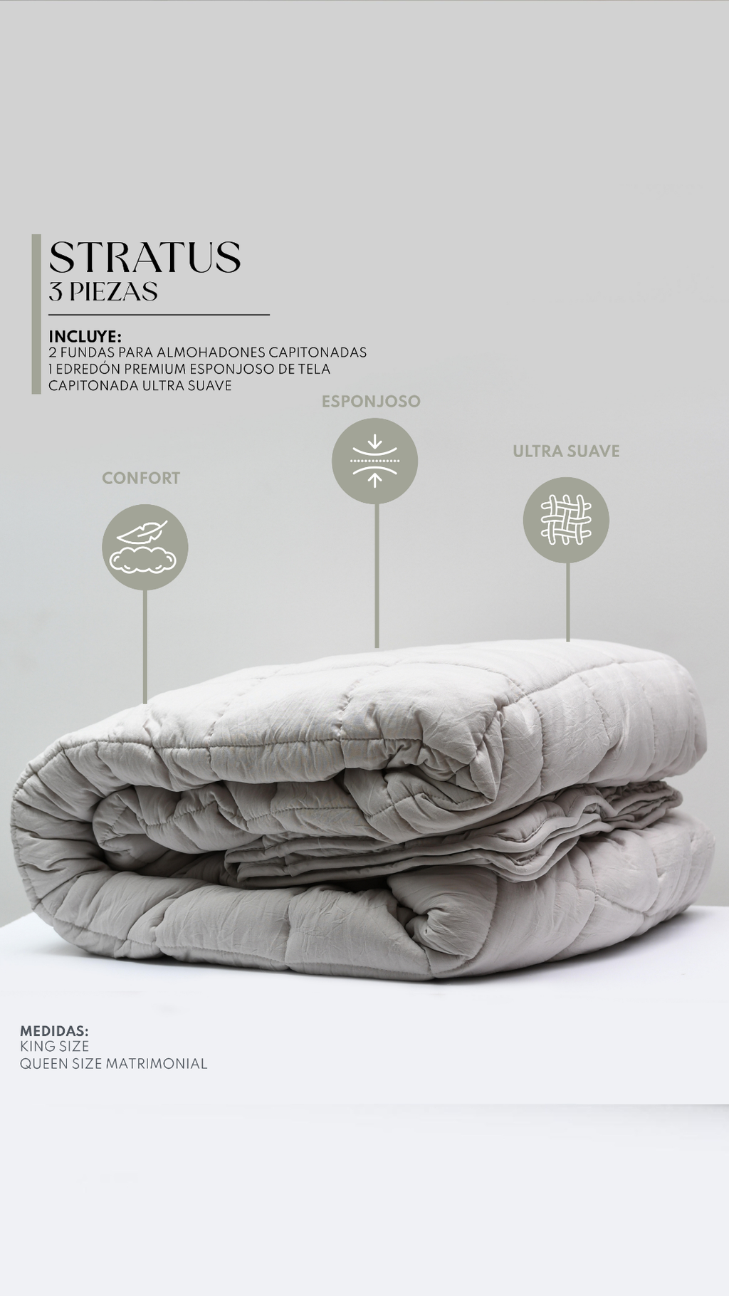 Edredón Tris – Set Premium de 12 Piezas